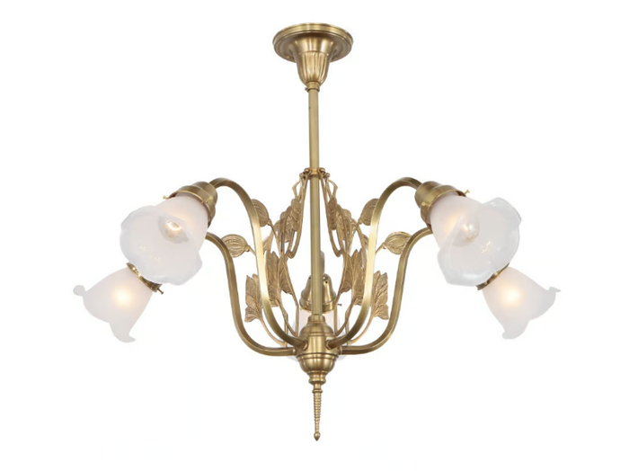 VERONA 5 - Handmade brass chandelier _ Patinas Lighting